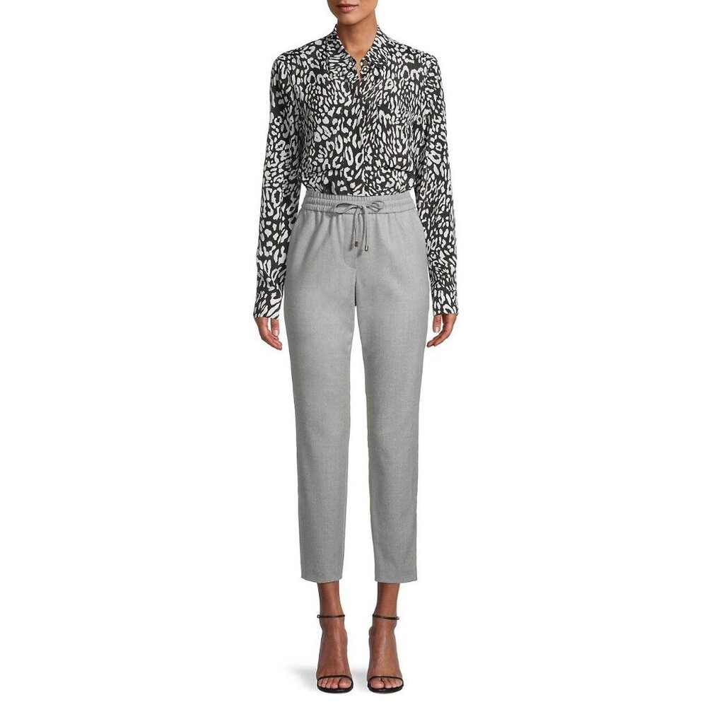 Escada Sport Tulipasa Virgin Wool Blend Grey Dress‎ Pants Size 36 Quiet Luxury